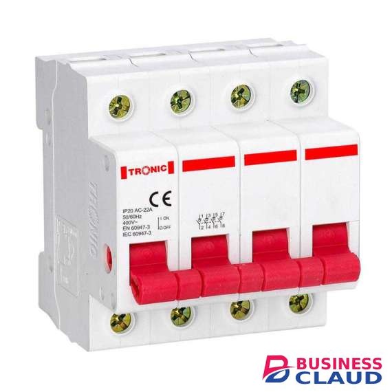 Tronic MC 6K20-04 20A MCB Four Pole