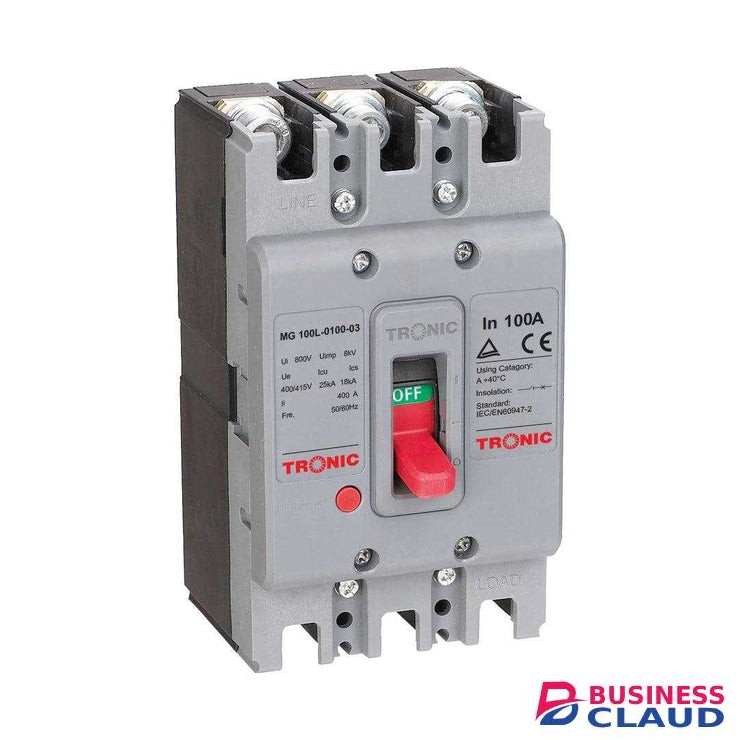 Tronic MG 100L-0100-03 100Amps 3 Pole MG Range MCCB
