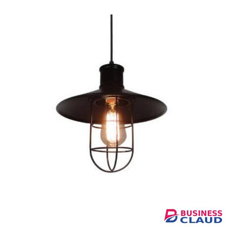 Tronic PL 7145-BK Black Vintage Pendant Cage Light