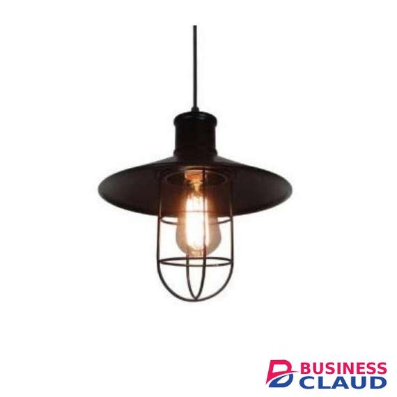 Tronic PL 7145-BK Black Vintage Pendant Cage Light