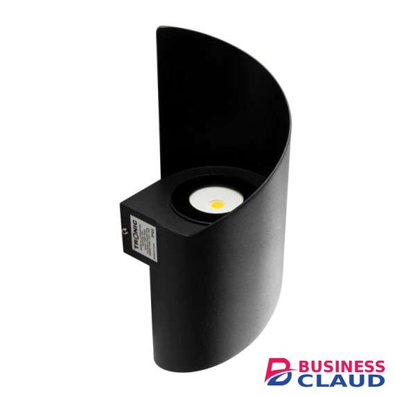 Tronic Black Spiral Wall Light