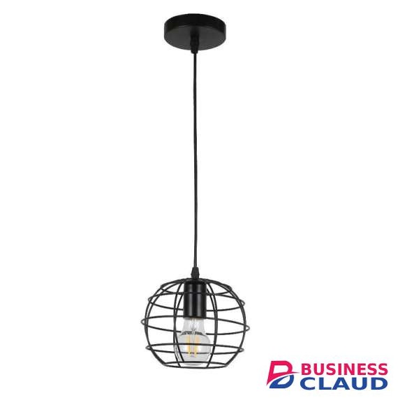 Tronic 7160-02-BK Retro Cage Pendant Light
