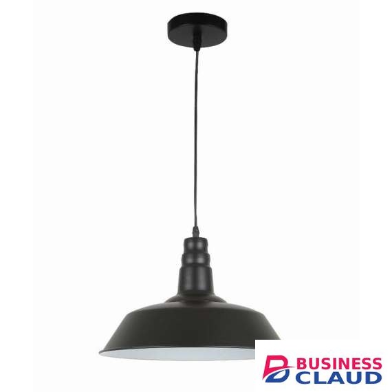 Tronic 8260-01-BK Black Industrial Pendant Light