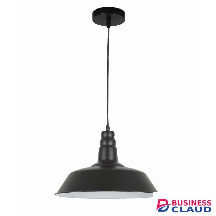 Tronic 8260-01-BK Black Industrial Pendant Light