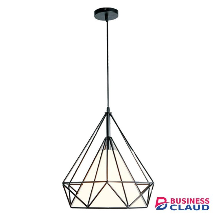 Tronic 1691-BK Vintage Industrial Caged Pendant