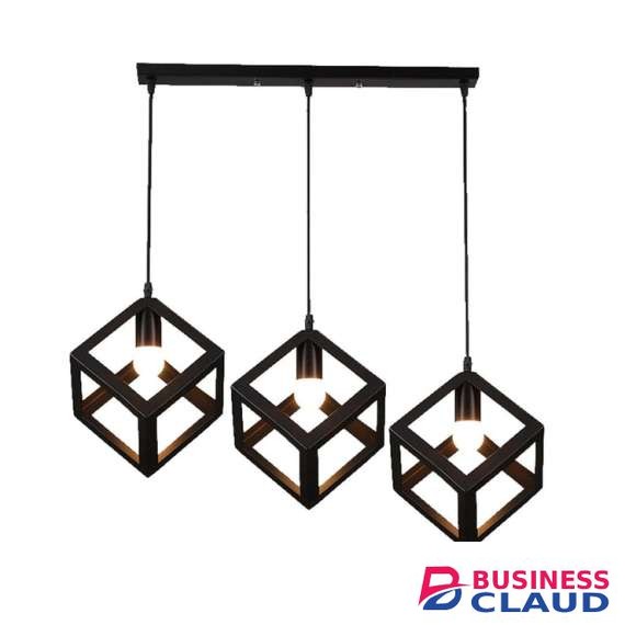 Tronic PL 0860-ME-BK Vintage Style Loft Iron Metal Pendant