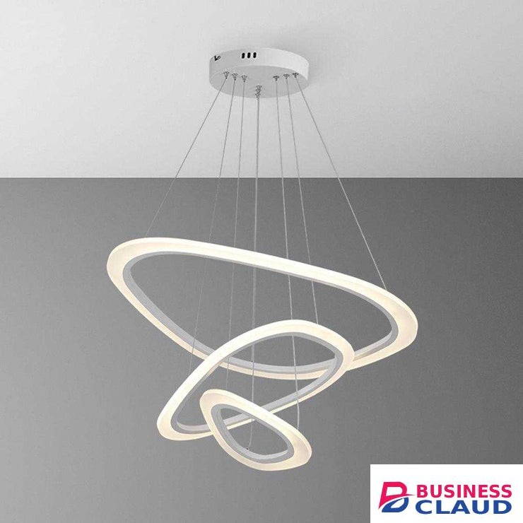 Tronic WH 2021-0405-TC Modern 3-Ring LED Pendant Light