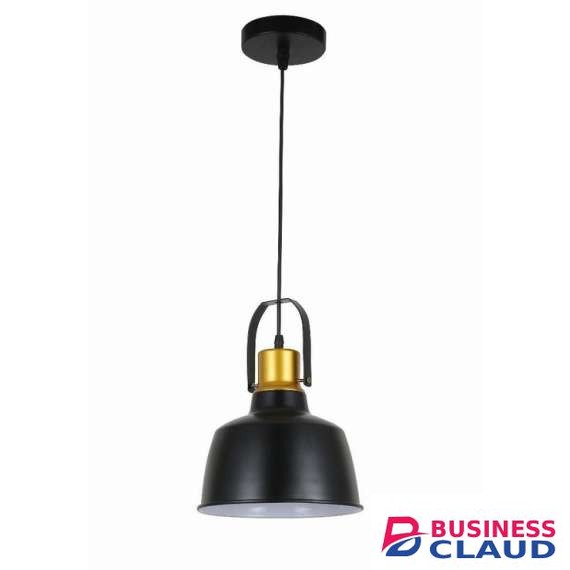 Tronic 7813-02-BK Black Modern Industrial Pendant