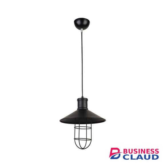 Tronic PL 8265-BK Black Vintage Pendant Glass Cage Light