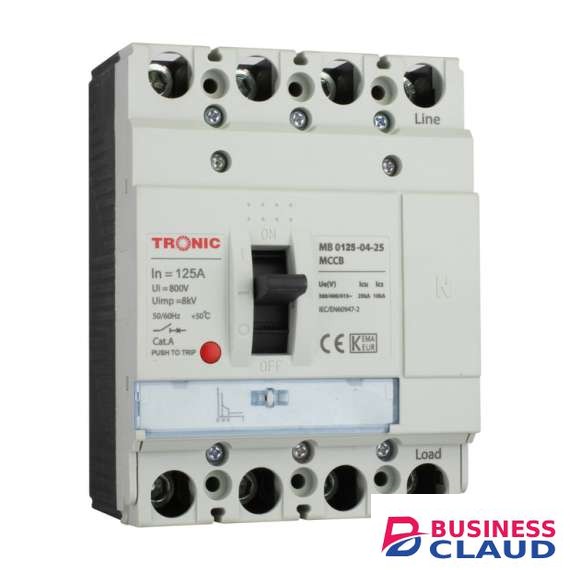 Tronic SGM6 125A 4P 25KA 125M MCCB Breaker
