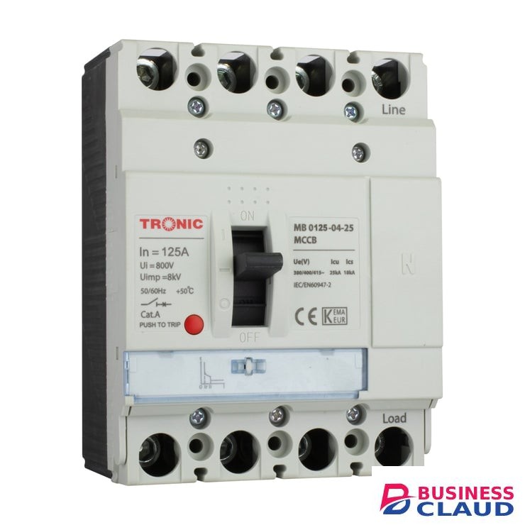 Tronic SGM6 125A 4P 25KA 125M MCCB Breaker