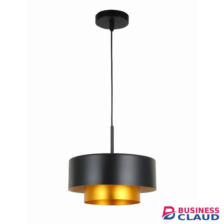 Tronic PL 7824-BK-GO Vintage Black With Gold Layer Pendant