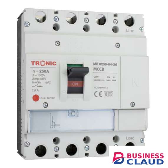 Tronic SGM6 250A 4P 36KA 250L MCCB Breaker