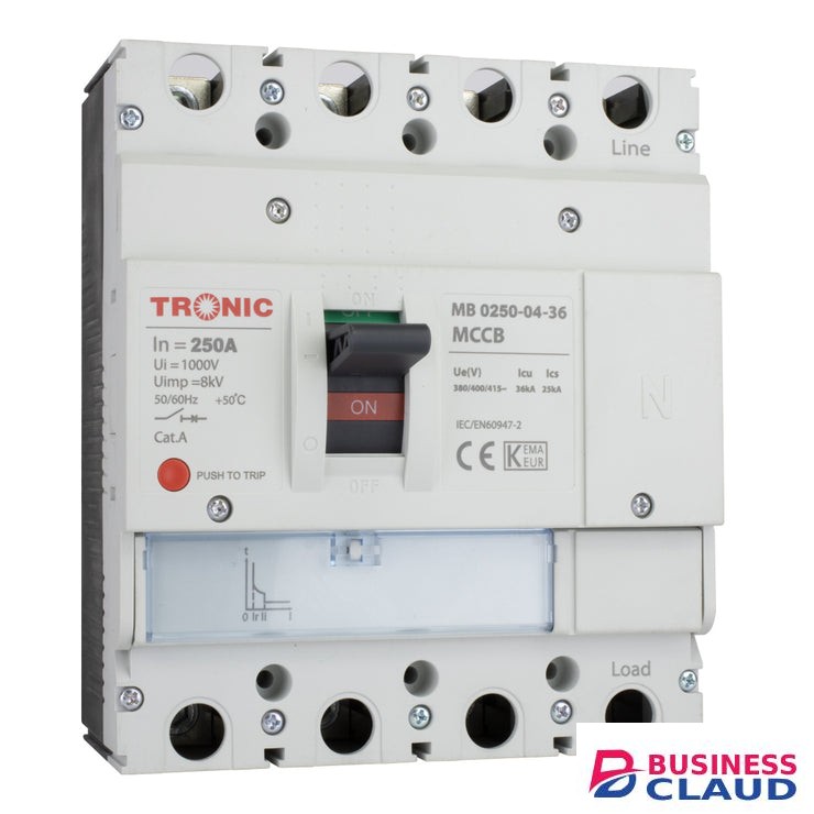 Tronic SGM6 250A 4P 36KA 250L MCCB Breaker