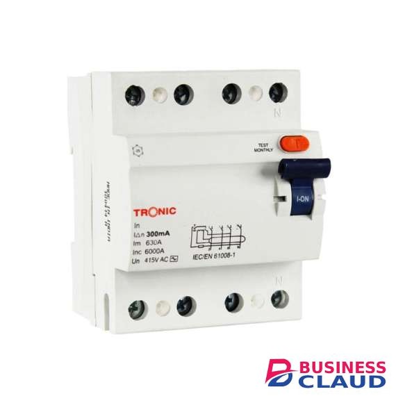 Tronic MC RC06 100Amps RCCB Four Pole