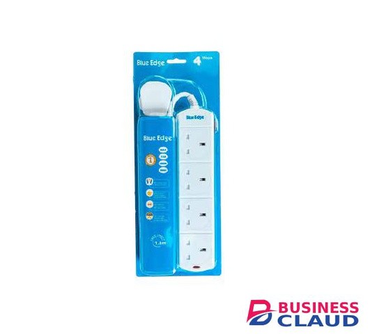 Blue Edge BE-204 4 Way Extension Socket
