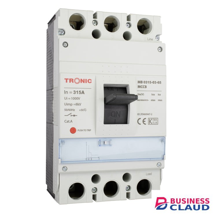 Tronic SGM6 315A 3P 65KA 400M MCCB Breaker