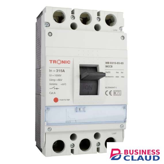 Tronic SGM6 315A 3P 65KA 400M MCCB Breaker