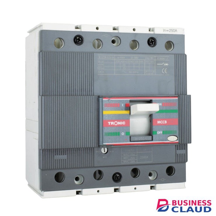 Tronic TM 0250N-0250-04 250 Amps 4 Pole Adjustable MCCB