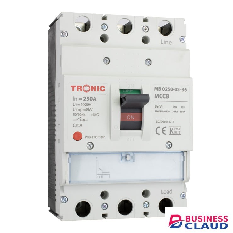 Tronic MB 0250-03-36 SGM6 250A 3P 36KA 250L MCCB Breaker