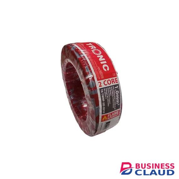 Tronic TK TWNF-SD-0010 2 core 1.0mm PVC Insulated Flat Electrical Cable Solid