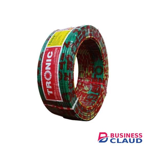 Tronic TK SCRE-ST-0100-YG 10mm Yellow/Green Single Core Cable