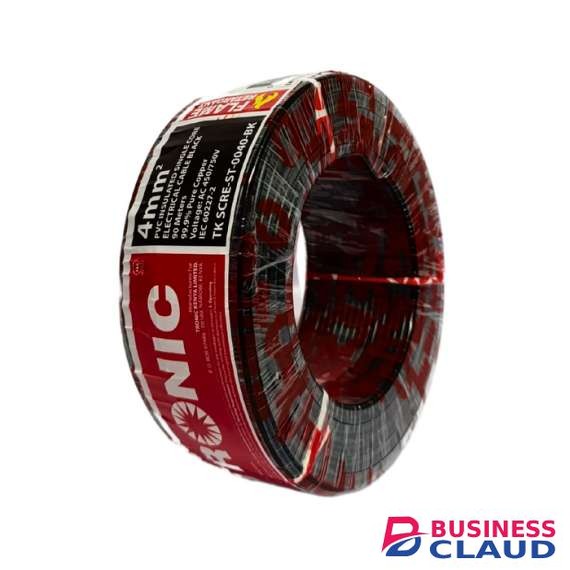 Tronic TK SCRE-ST-0040-BK 4.0mm Black Stranded Single Core Cable