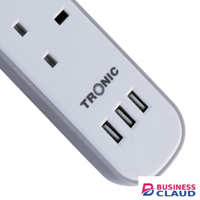 Tronic EC 7673-UB-BS 3-Way Extension Socket