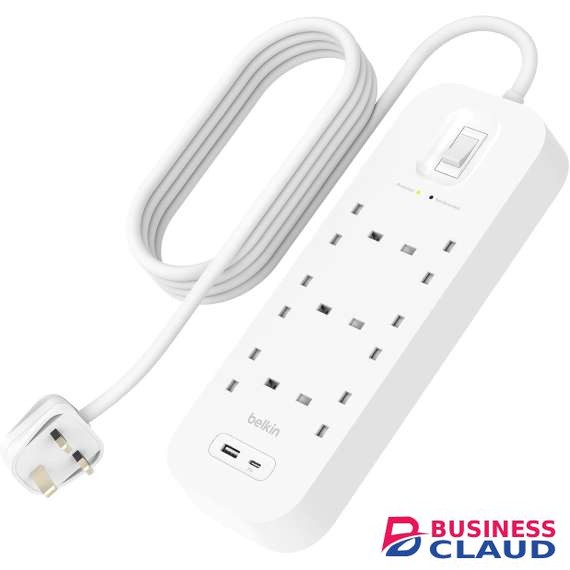 Belkin 6 Way Surge Protector Extension Cable