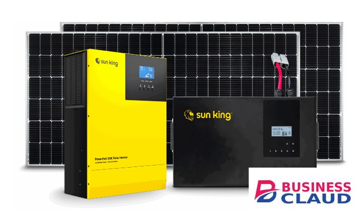 Sun King Power Hub 3300 Plus 3.3 kW Inverter - 2.5 kWh battery - 2.7 kWp solar Inverter System