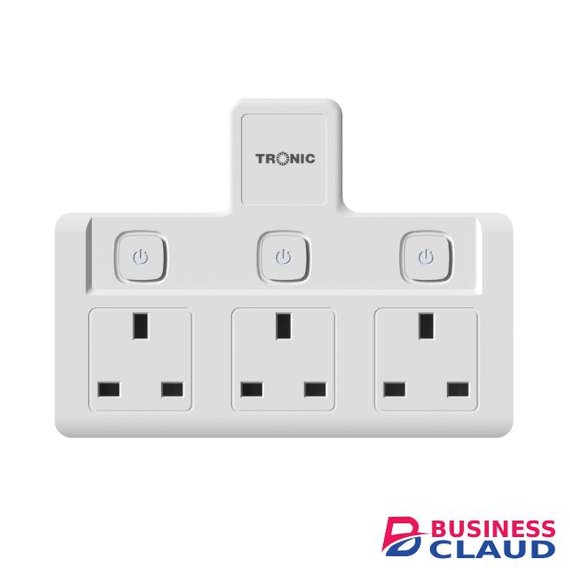 Tronic EC 7233-BS 13A 3-Gang UK Socket Adaptor