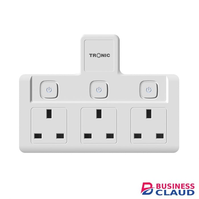 Tronic EC 7233-BS 13A 3-Gang UK Socket Adaptor