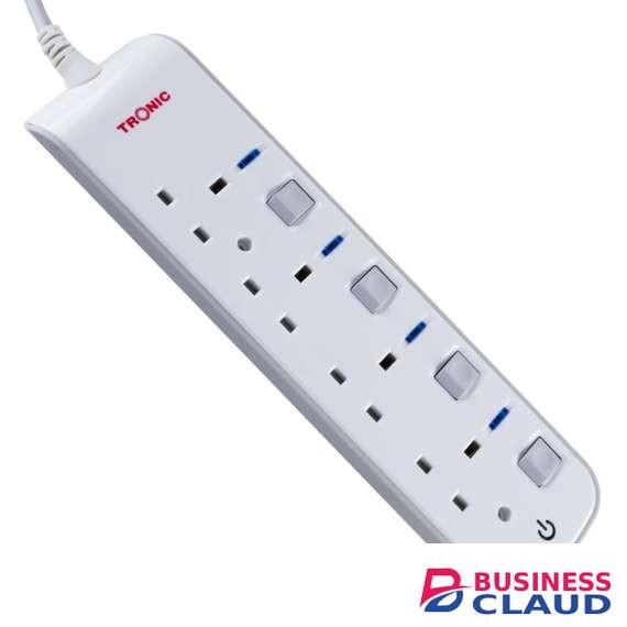 Tronic EC 7694-BS 4-Way Extension Socket