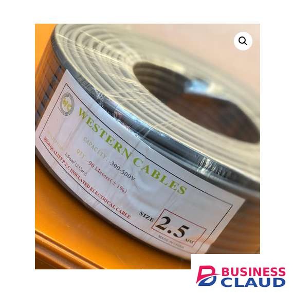 Western Cable 2.5mm flat 2core 90M roll