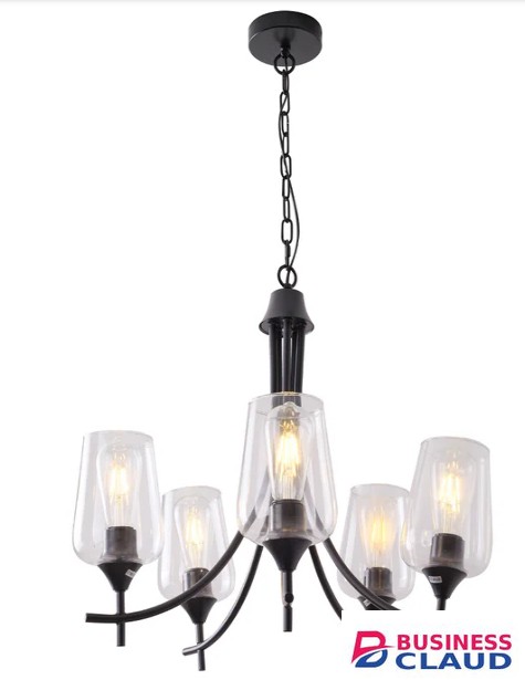 Tronic 5XE27 Black chandelier Lamp