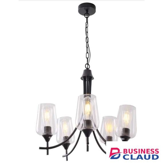 Tronic 5XE27 Black chandelier Lamp