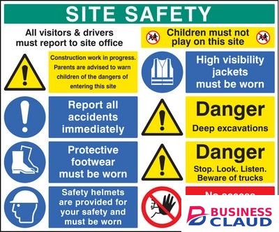 A2 Construction Site Safety Signage