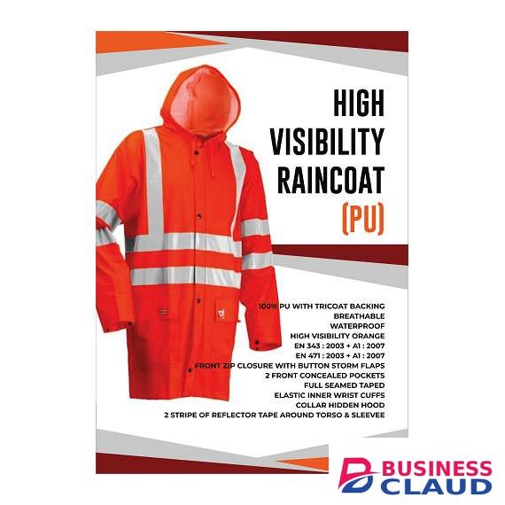 High Visibility Rain Coat(PU)
