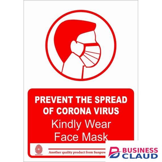 Wear a Face Mask Sign