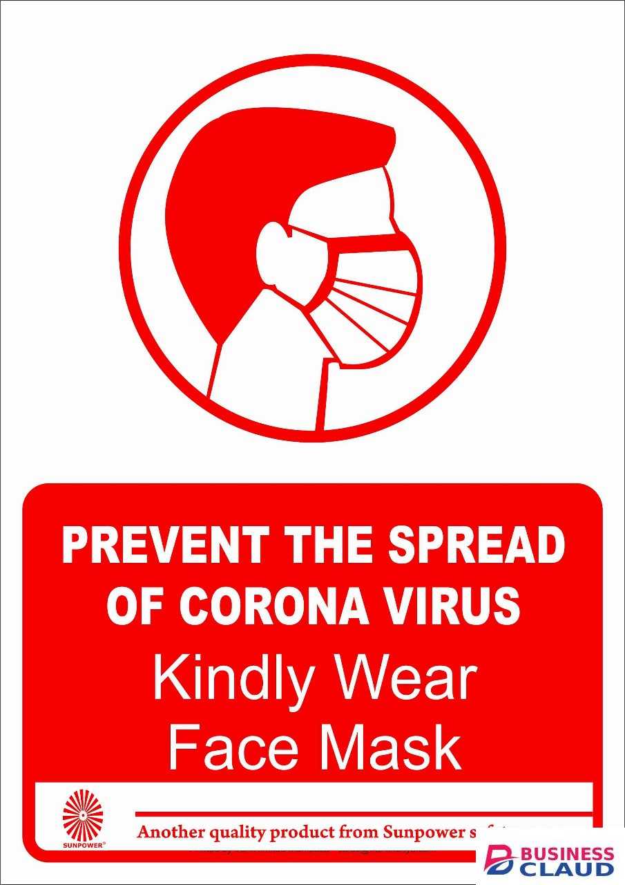 Wear a Face Mask Sign
