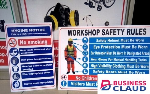 A3 Size Workshop Safety Signage