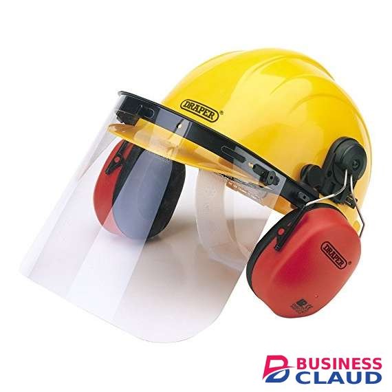 Safety Helmet with Face Shield and Ear Muffs