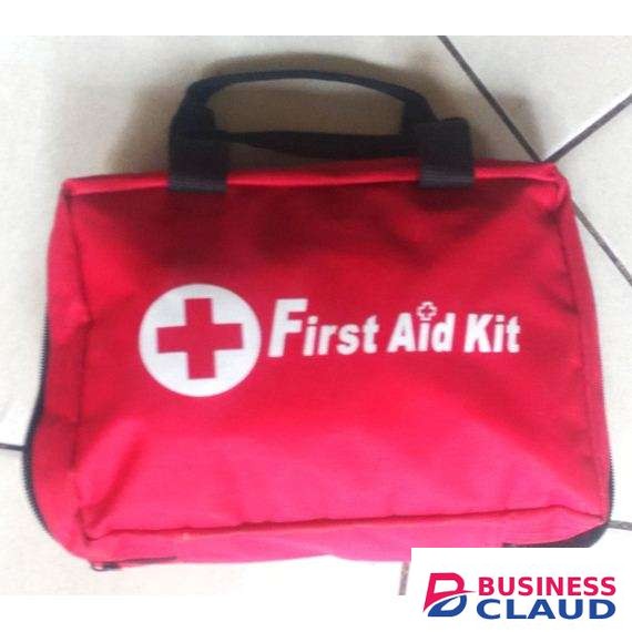 Small Red Canvas First Aid Kit