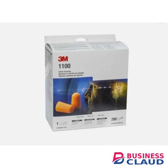 3M1100 Corded Foam Earplugs