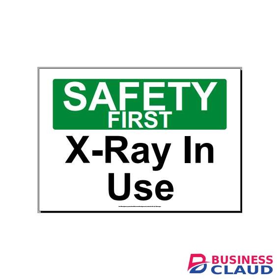 X-rays in use sign