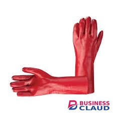 Red Pvc Gloves