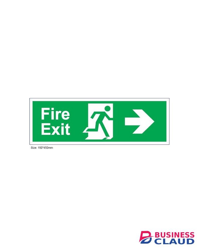 Fire Exit Arrow Right Sign