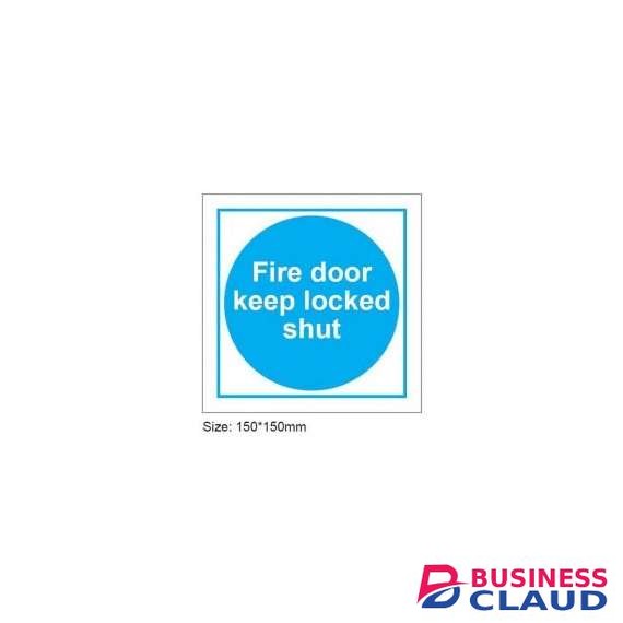 Fire door Keep Locked Shut Sign Size:200×300mm Luminous