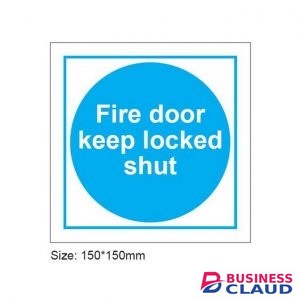 Fire door Keep Locked Shut Sign Size:200×300mm Luminous