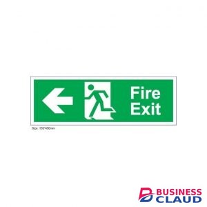 Fire Exit Arrow Left Sign